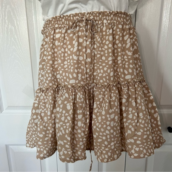 Relipop Women's Polka Dot Skater Skirt Elastic Waist and Drawstring XXL - Picture 7 of 12